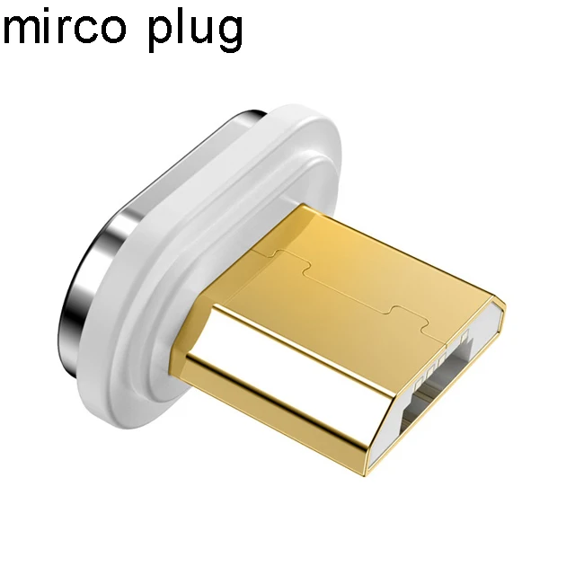 only mirco plug Магнитный кабель 5А Usb type C, супер быстрая зарядка, магнитный кабель Usb cabos для huawei mate 30 p30 pro p20, каво, Магнетик Microusb - Цвет: only mirco plug