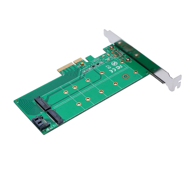 PCIe x4 к NGFF(PCIe) SSD+ SATA к NGFF(SATA) адаптер конвертер карта Бесплатный привод