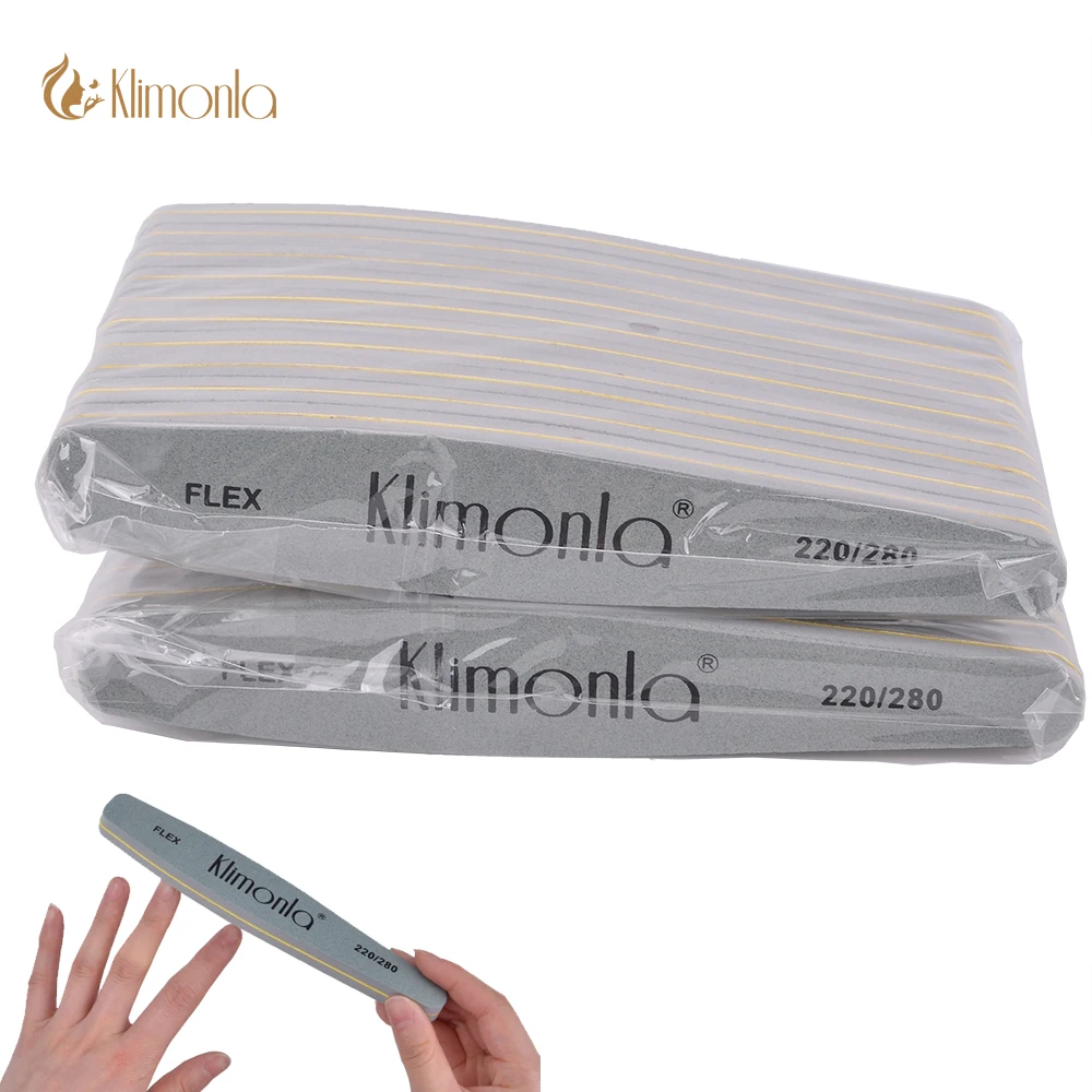 50Pcs/Lot Nail Files Double Side 220/280 Sanding Buffer Sponge Block Pedicure Buffing Tools Nail Files for UV Gel Polish