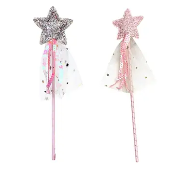 

Cute Children Costumes Performance Props Gradient Color Butterfly Princess Angel Wings Fairy Stick Kids Dress Up Playing Toys