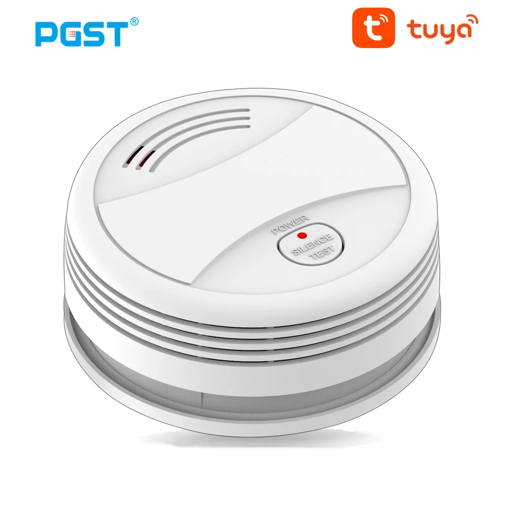 PGST PA443 WiFi детектор дыма Tuya Smart Life пожарная система дымовой сигнализации для дома