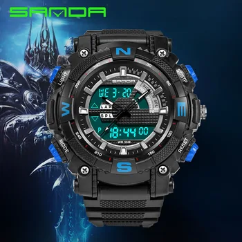 

Teenagers Outdoor Sport Wristwatch japan movement 30m waterproof Extremely long battery life Male Student Boy men digital watch
