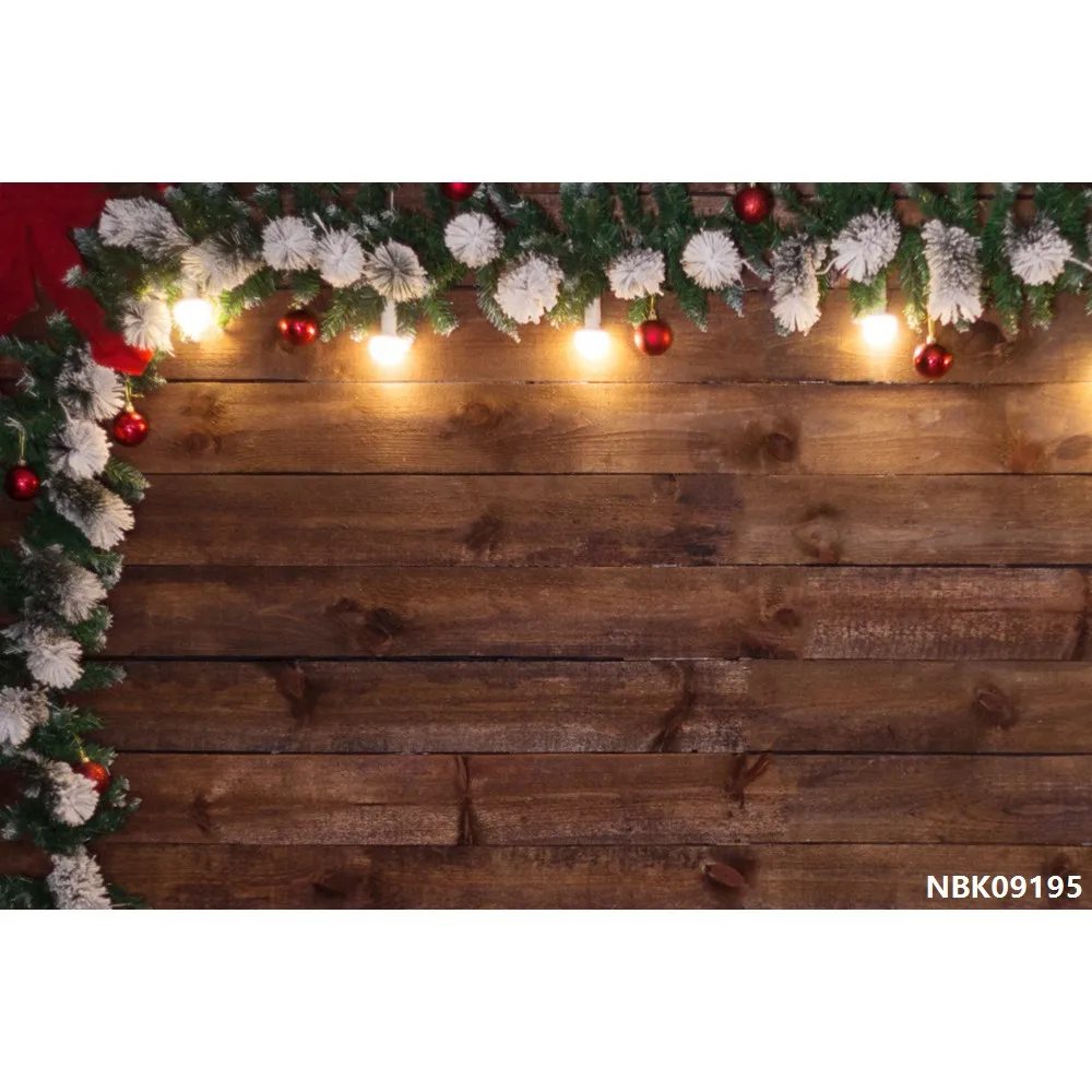 Laeacco Рождественский Деревянный светильник с доской ветка звезды фон для детской фотосъемки индивидуальный фотографический фон для фотостудии - Цвет: NBK09195