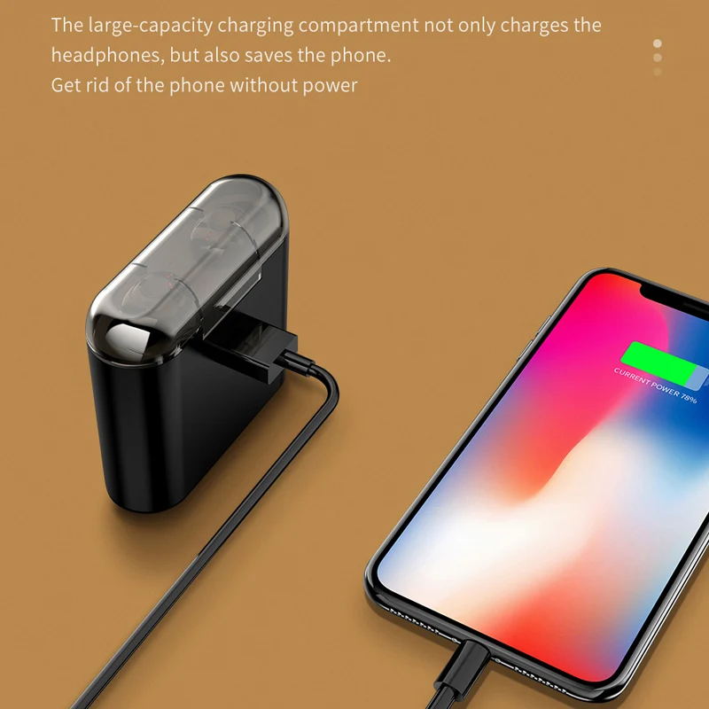 OTTWN X18 Bluetooth 5 0 беспроводные наушники мини зарядка Hi Fi стерео звук спортивные