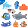 Children Bath Toys Finding Nemo Dory Float Spray Water Squeeze Toys Soft Rubber Bathroom Play Animals Kids Shower Clownfish Toy 6