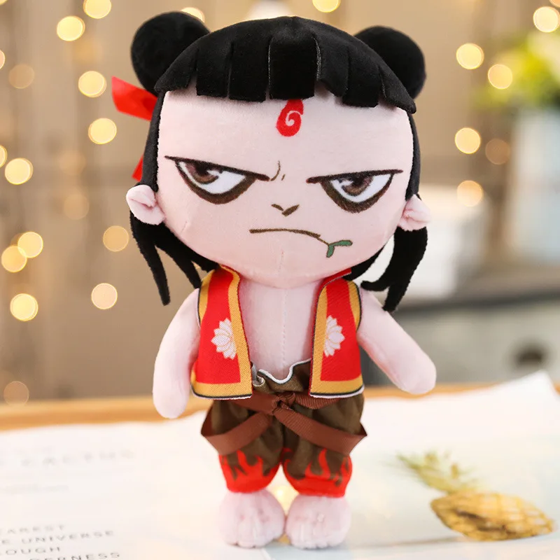 20 см новые Мультяшные персонажи из китайской мифологии legends Nezha Aobing Плюшевые игрушки Мягкая подкладка Успокаивающая кукла детский подарок WJ170