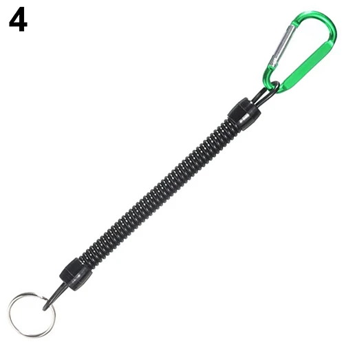 Boating Ropes Camping Secure Pliers Retaining Rope Retractable Fishing Rope Lip Grips Tackle Fish Tools - Цвет: Зеленый