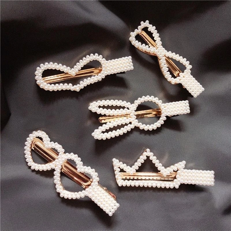 3pcs Set Pearl Metal Hair Clips Women Hairpin Girl - Pearl Hair Clips Women  Korean - Aliexpress