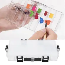 Moisturizing Watercolor Palette Painting Pigment Color Mixing Case Box Art Supplies