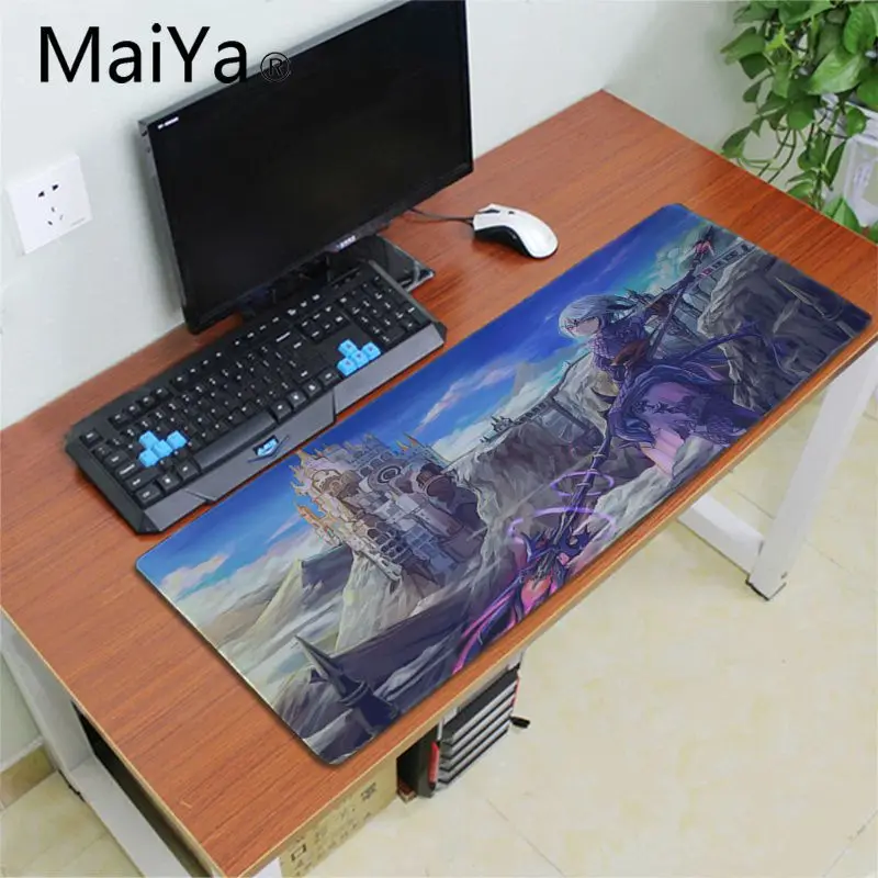 MaiYa final fantasy game art красивый коврик для мышки в стиле аниме большая акция большой игровой коврик для мыши клавиатуры коврик - Цвет: Lock Edge 30x80cm
