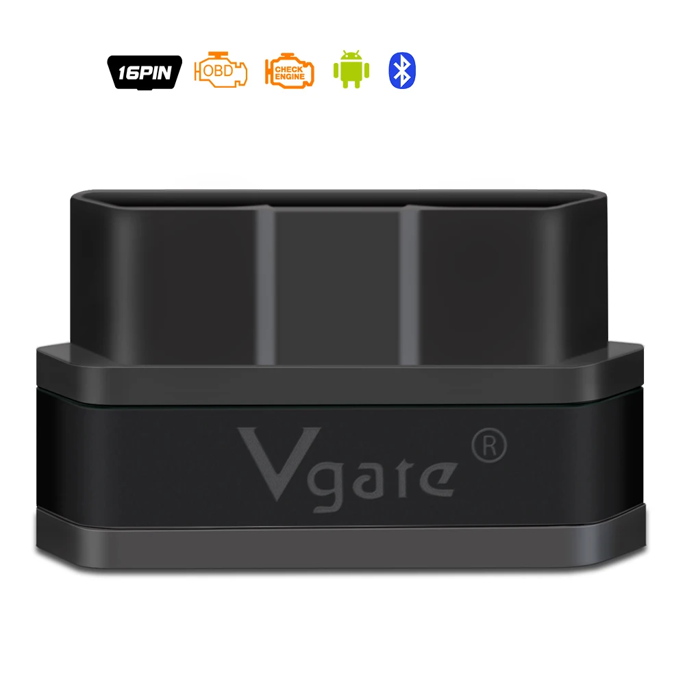 Vgate iCar2 ELM327 obd2 Bluetooth сканер elm 327 V2.1 obd 2 wifi icar 2 автоматический диагностический сканер для android/PC/IOS - Цвет: Black Bluetooth