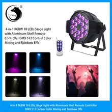 

U`King RGBW 18 4-in-1 LEDs Par Light Stage Effect Lighting with Remote 200W 8CH DMX512 Sound Activated Control for DJ Show