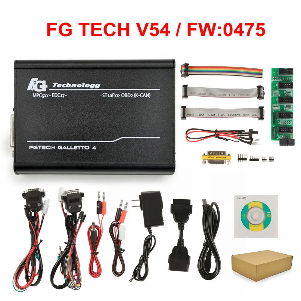 22 шт. BDM зонд адаптеры Fg Tech V54 V0475 BDM Рамка для KESS KTAG BDM100/CMD100/FGTECH V54 Led BDM Рамка полный набор ECU Инструмент - Цвет: FG Tech V54