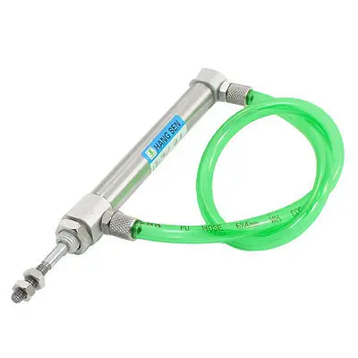

CDJ2B10-50-B 1.0Mpa Dual Action Air Cylinder w Clear Green 6mm x 4mm PU Hose