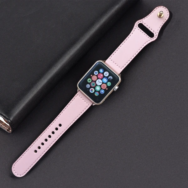 Горячая распродажа! натуральная кожа петля ремешок для apple watch группа 4 42 мм 38