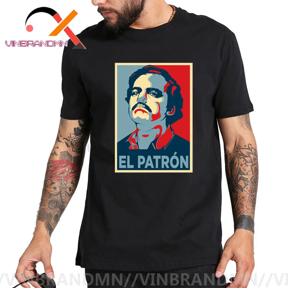 Camiseta hombre колумбийский сделка плата о Пломо футболки Для мужчин Pablo футболка