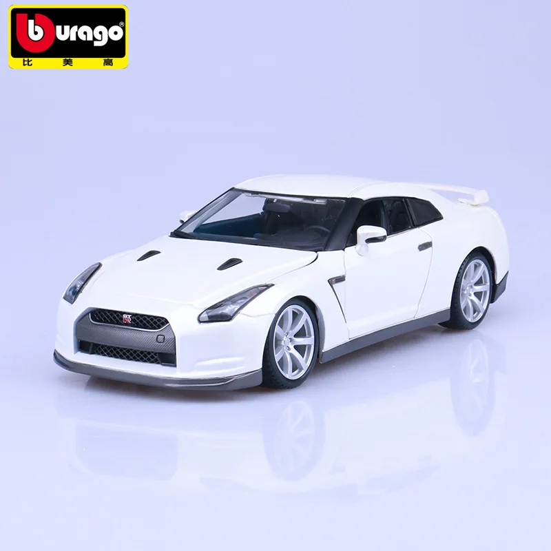 1:18 Высокая литая модель машины Модель 2009 Nissan GTR модель автомобиля для детей Подарки