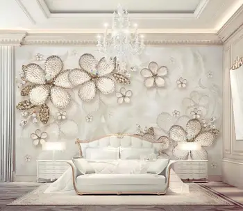 

[Self-Adhesive] 3D Crystal Flower WG661 Wall Paper mural Wall Print Decal Wall Murals Belly