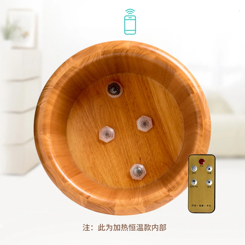 Cypress одно деревянное ведро для ног, автоматическое нагревание, постоянная температура, электрическое ведро для мытья ног