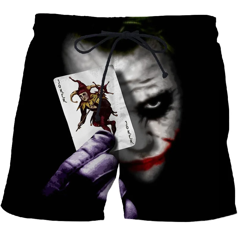 Мужские пляжные шорты с 3D принтом Heath Ledger Joker в виде Венома покера повседневные