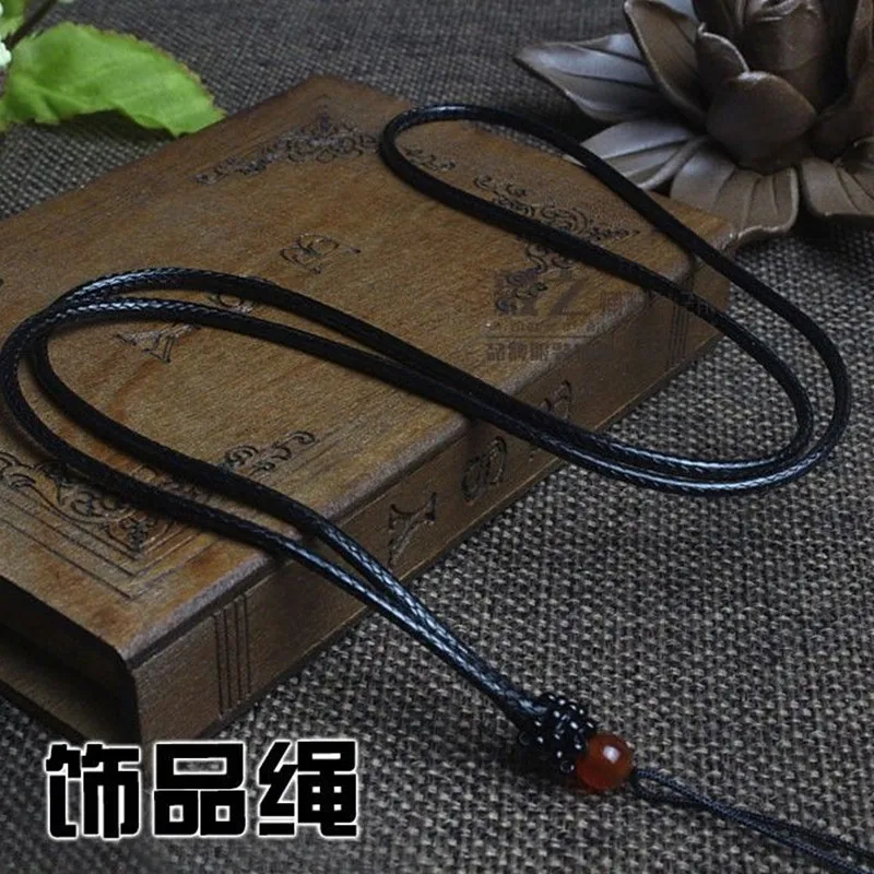 Waxed Cord 0.5 0.8 1.0 1.2 1.5 2.0 2.5mm Black Waxed Cord Waxed Thread Cord String Strap Necklace Rope Beads for Jewelry Making