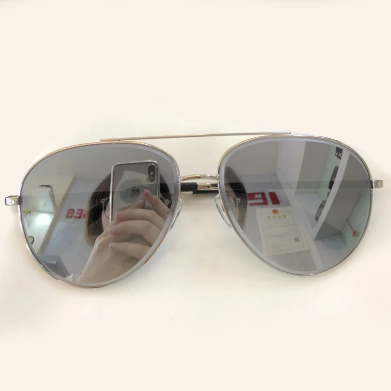 No4 Sunglasses Пилот солнцезащитные очки для женщин высокое качество сплав оправа UV400 градиентные линзы женские солнцезащитные очки ретро модные очки летние оттенки - Цвет линз: No4 Sunglasses