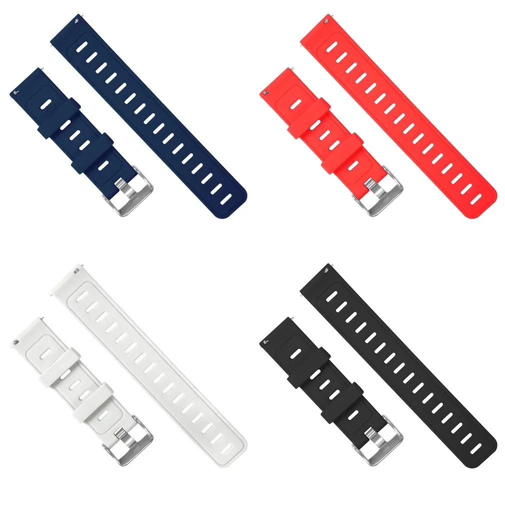 20mm Soft Silicone Wrist Strap Watchband for Huami Amazfit Youth Smart Watch Replacement Band Adjustable Buckle Drop Shipping;