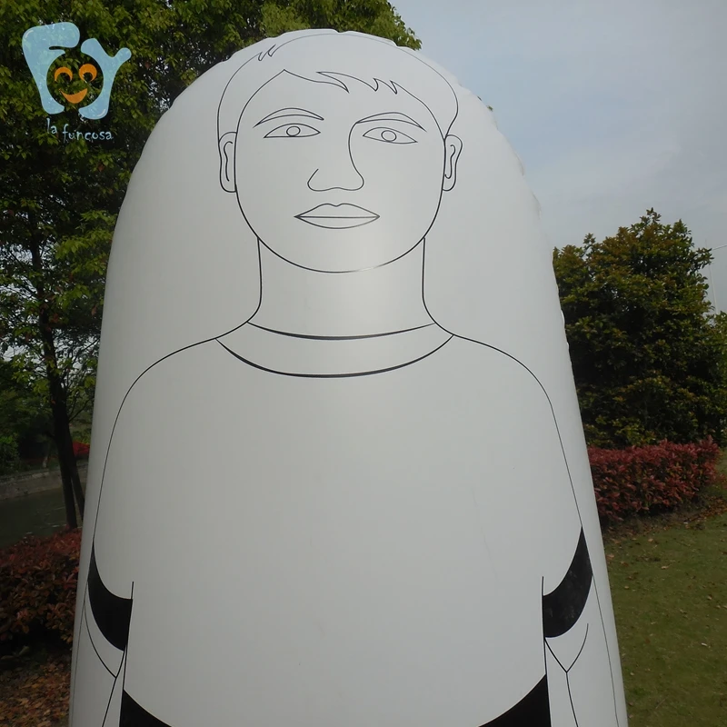 5pcs/lot 1.6m High Children Inflatable Football Training Dummy Soccer Mannequin Goalkeeper Tumbler Free Kick Defender Wall