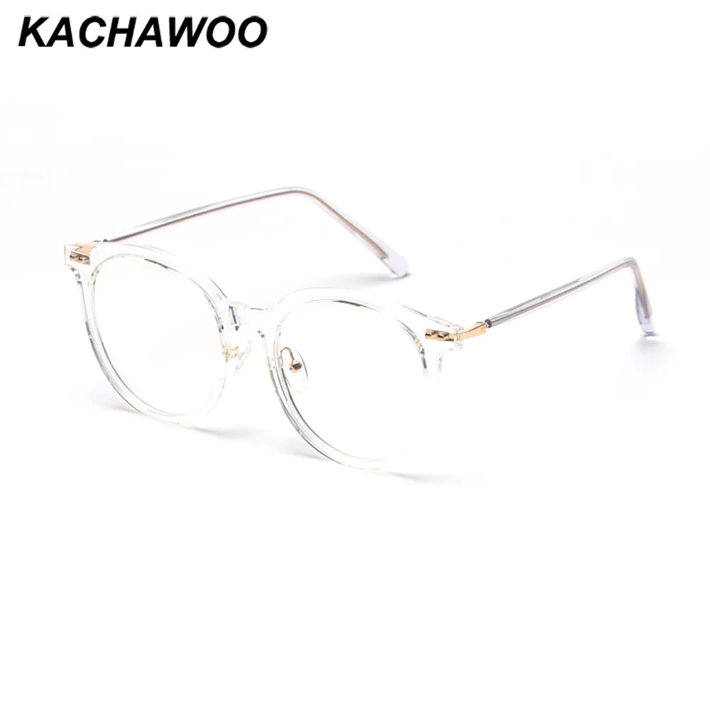 Очки Kachawoo мужские и женские с синим экраном большие прозрачные круглые