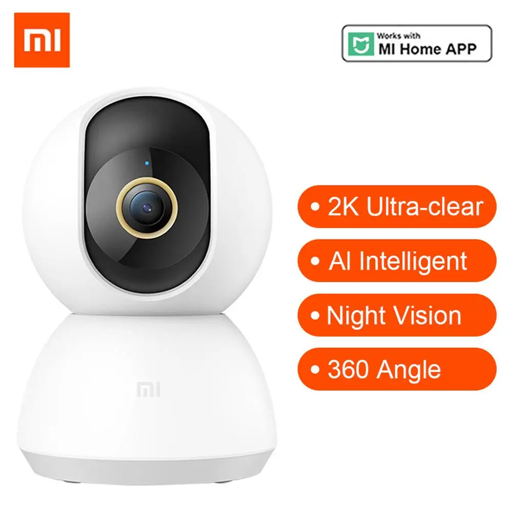 Xiaomi Smart Camera PTZ Version 2K HD 1296P Ultra WiFi Pan-tilt Night Vision 360 Angle Video IP Webcam 3 Million Pixels Monitor image_0