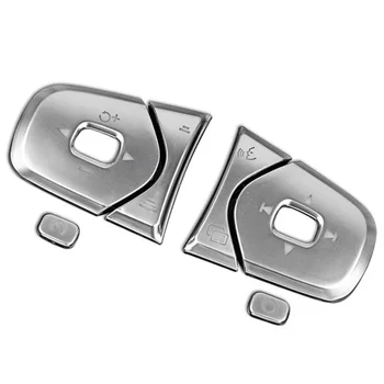 

Steering Wheel Buttons Sequins Decoration Cover Trim 6Pcs for Volvo XC60 S90 XC90 2017-18 Car Styling