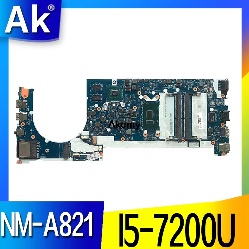 NM-A821 материнская плата для lenovo E470 E470C CE470 Материнская плата ноутбука NM-A821 I5-7200U GT920M Тесты работа