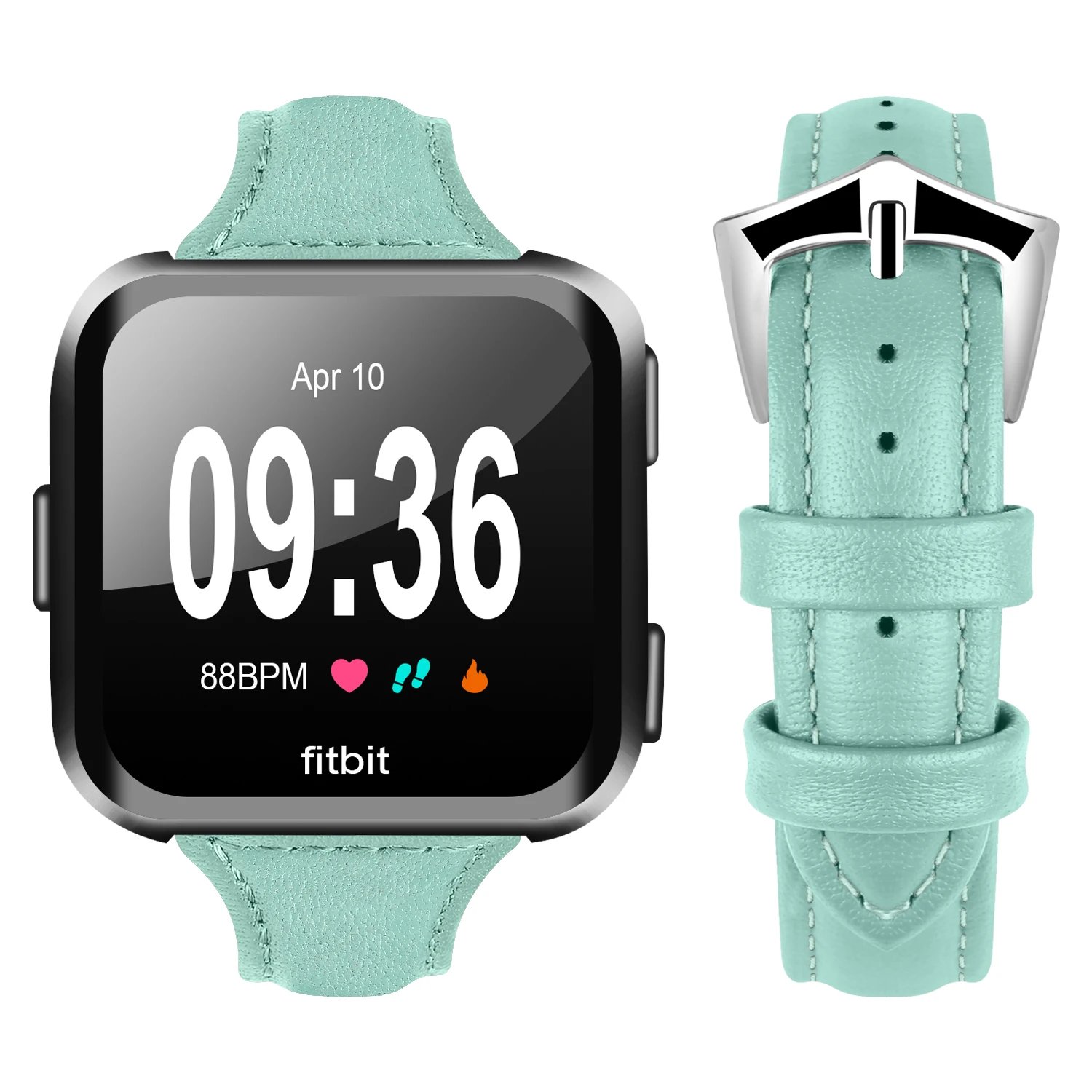 Joyozy индивидуальность Красивая воловья петля 20 мм ремешок для fitbit серии versa часы классический кожаный ремешок для fitbit versa часы