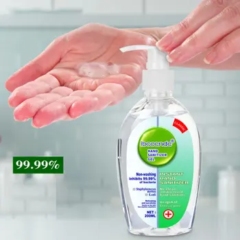 

200ml Press Head Sanitizer Gel Anti-Bacteria Moisturizing Liquid Disposable No Clean Waterless Antibacterial Hand Gel