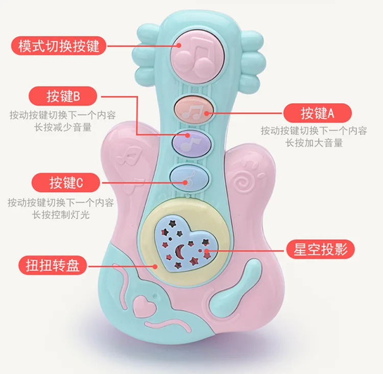 Infant Music Rattle Music Drum Newborns Projection Story Machine Toy Early Childhood Educational Toy CHILDREN'S Musical Instrume