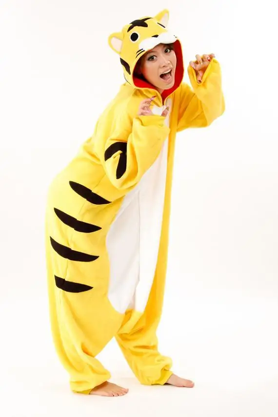 Взрослые женщины мужчины флис Животное попугай комбинезоны пижамы новинки