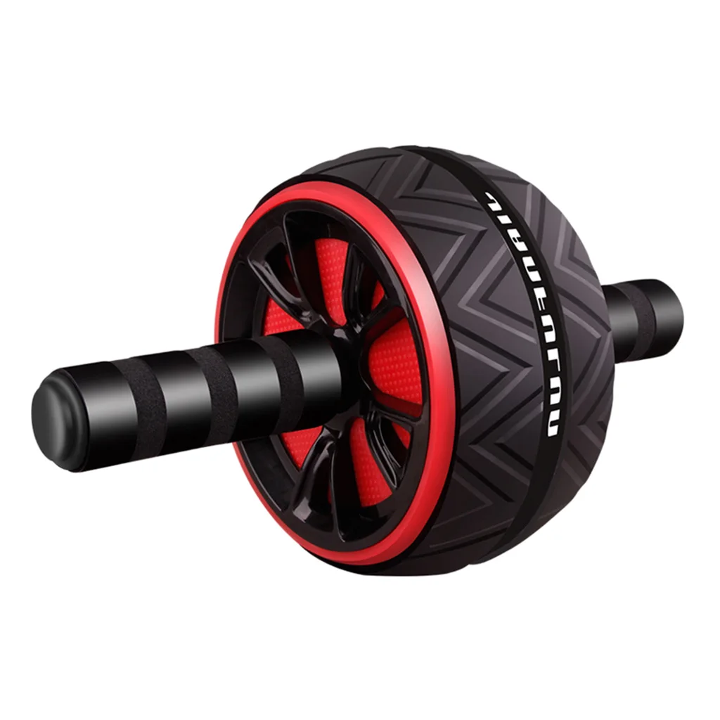 2020 Muscle Exercise Ab Roller Exercise Wheel Abdominal Core Strength Training Gear Home Workout Kit Anti-slip Sponge Handle 