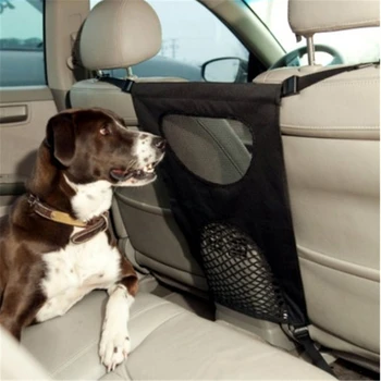 

Car Protection Pet Fence Anti-crossover Front Guardrail Pad for Small Medium Large Dog Protector Back Seat Mesh Hammock Mat