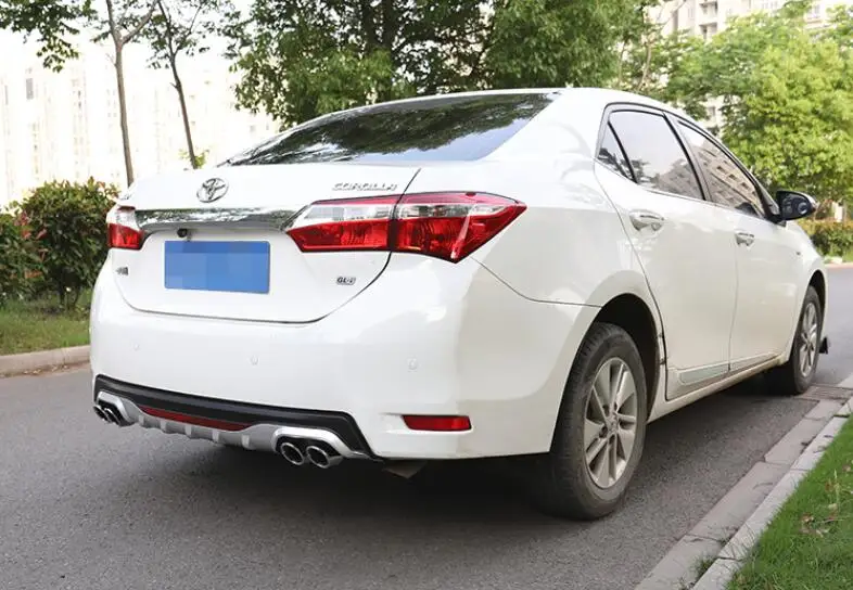 Для Toyota Corolla ABS задний бампер диффузор защитные бамперы для- Corolla набор бампер задний спойлер