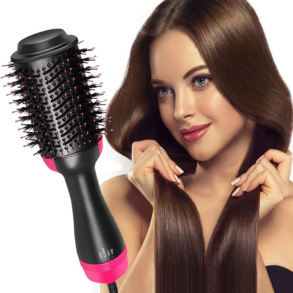 Одношаговый фен для волос и объемный фен для волос, горячая воздушная щетка, выпрямитель для волос, бигуди, Профессиональный стайлер для волос, щетка для завивки