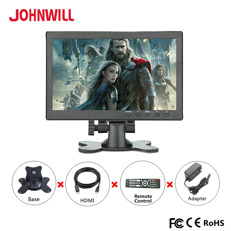 10,1 дюймов 1080 P full view HDMI промышленный емкостный сенсорный монитор 1920x1200 ips ЖК-дисплей с AV/VGA/HDMI/USB/динамик