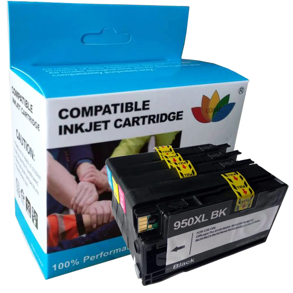 

4 Compatible ink Cartridge for hp950 hp951 XL for HP Officejet Pro 8100 8600 8610 8615 8620 8625 8630 8640 Printers