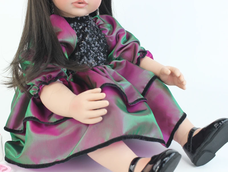 55 см Виниловая силиконовая кукла Reborn Baby Doll игрушка как настоящая малышовая