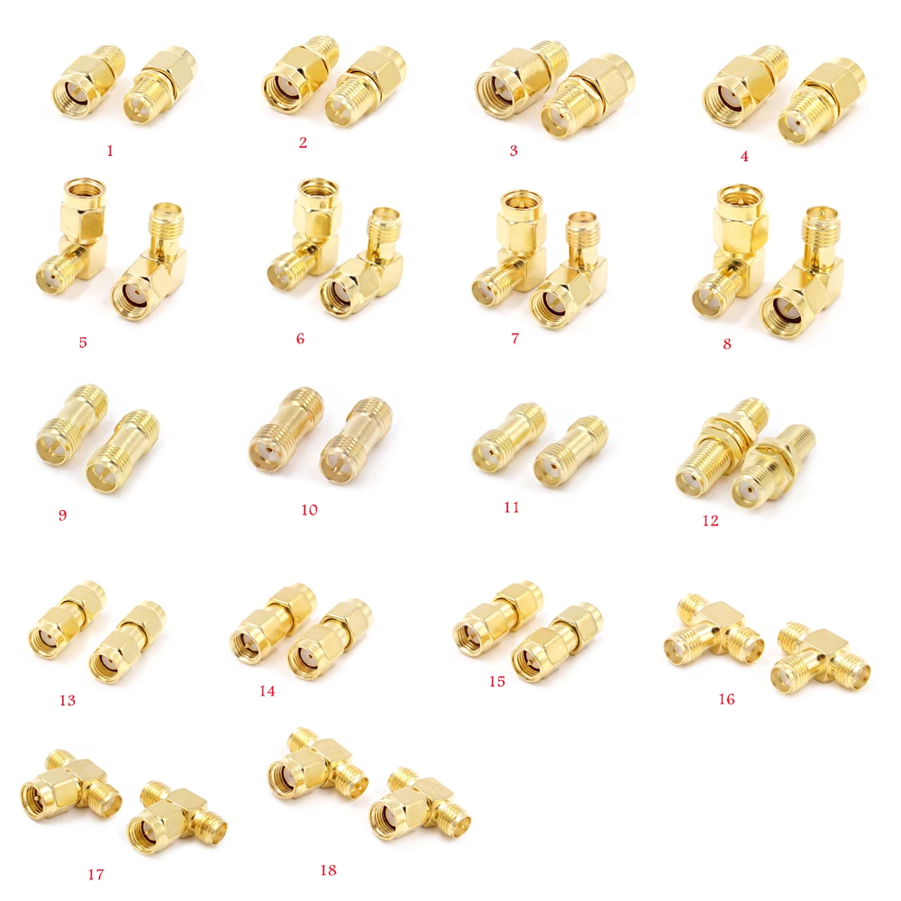1PCS RP SMA Männlich Weiblich zu RP SMA Männlich Weiblich Adapter RF Coax Kupplung Mutter barrel Stecker Konverter Für WIFI 4G Antenne – Detail 1