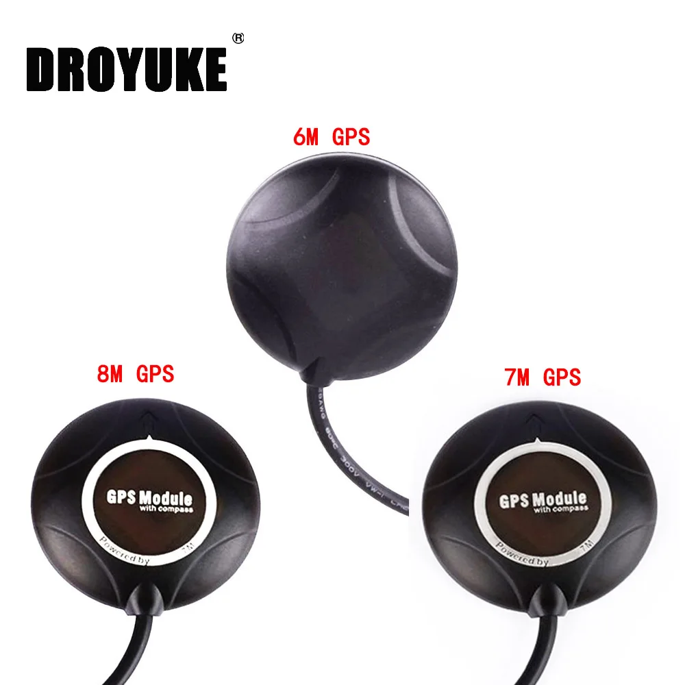 Droyuke RC high quality NEO-6M/7M/8M GPS Module Built-in Compass for APM PIX Pixhawk PX4 Flight Controller Worldwide sale | Игрушки и