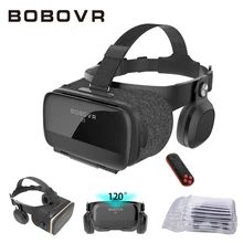الأصلي Bobovr Z5 ثلاثية الأبعاد VR نظارات نظارة الواقع الافتراضي غامرة أندرويد 120 FOV جوجل كرتون خوذة للهواتف الذكية 4 6.2