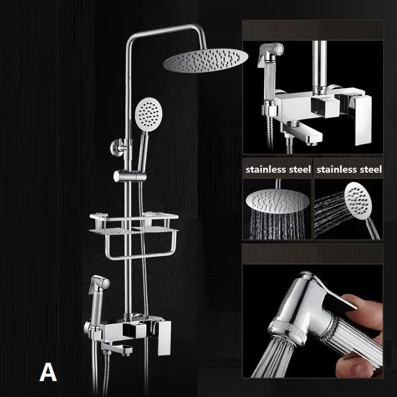 Handdouche Duschset Панель дуще Douchette Preto Colonne De душ сделать Banheiro Chuveiro Eletrico Ducha Ванная комната душа Системы