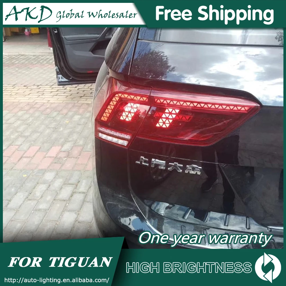 Задний фонарь для автомобиля VW new Tiguan 2017-2018 светодиодные противотуманные фары DRL