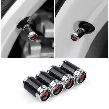 

New 4Pcs Car Styling Aluminum Alloy Car Tire Carbon Fiber Valve Caps For Mini Cooper R50 R52 R53 R56 R57 R58 R60 Car Accessories