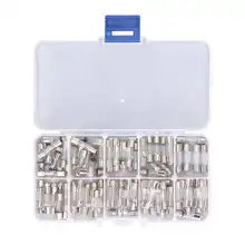 

100Pcs Glass Fuse Tube 0~250V 0.2A~20A 5x20mm Fuse Assortment Set Kit For Household Appliance Automotive Car